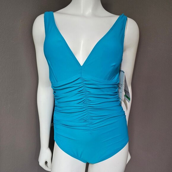 Coco Reef Contours Solitare V-Neck Underwire Tummy-Control One Piece - Picture 2 of 11